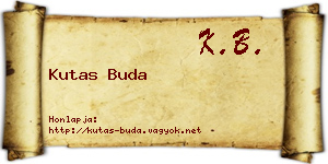 Kutas Buda névjegykártya